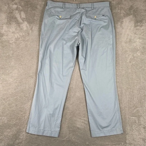 Polo‎ Ralph Lauren Chino Pants Mens 40x30 Light Blue Pima Cotton Straight Fit - Picture 2 of 13